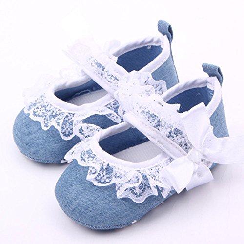 Itaar Toddler Baby Girl Magic Tape Lace Antiskid Prewalker Trainer Sneaker Crib Shoes