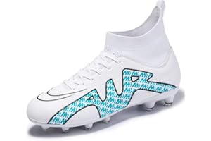 IFIKK High Ankle Herren Fußballschuhe Anti-Rutsch TF/AG Fußballschuhe Professionelle Kinder Trainingsschuhe Outdoor Gras Stollen Turnschuhe