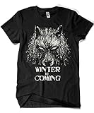 344-Camiseta Winter Is Coming (Fuacka) (Negro, M)