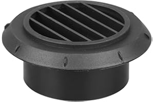 Inscrip Canales de ventilación planos para coche, 75 mm, salida de ventilación universal, repuesto plano, orificio de ventilación de calefacción, 75 mm, conducto de aire para coche, salida de aire,