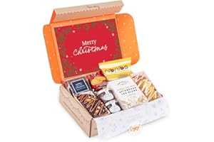 PRESTIGEFLOWERS Festive Afternoon Tea Hamper – Christmas Postal Gift – Staff & Corporate Gifts