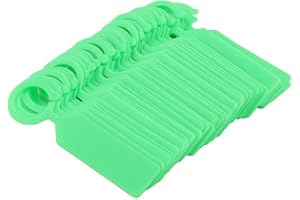 TOPINCN Etichette per piante in plastica appesa 100 PCS Albero pianta vivaio tag riutilizzabile impermeabile giardino Decor 11 * 2.4 cm (verde)