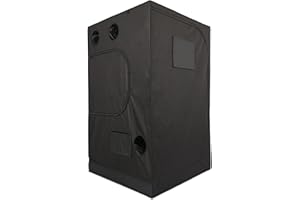 GROWERZ GrowTNT120-Grow Zelt 120x120x200 cm Hydrokultur Wachstumszelt mit einfachem Sichtfenster,Pflanzzelte mit Mylargewebe zur Stoppung von leichten Lecks Indoor Wachstumszelt 120