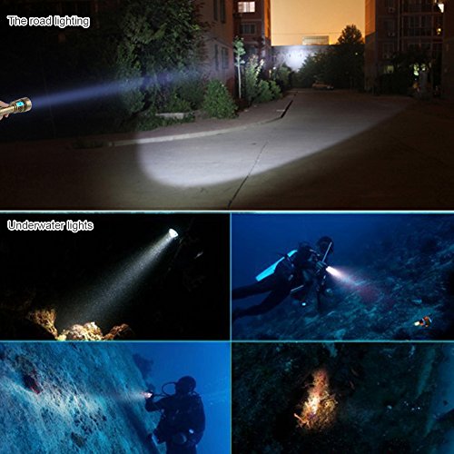 Pellor 150m Professionelle 8000LM Tauchen Magnetic Controlled 7 LED Ultra Bright Taschenlampe - 4