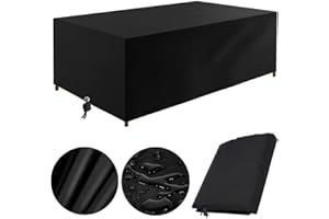 RNGCPTO Garden Furniture Covers Waterproof 200 x 80 x 70, Outdoor Furniture Covers Waterproof, Patio Furniture Covers Waterproof, Garden Table Cover Rectangular for Table Chair Sofa Sets (200x80x70cm)