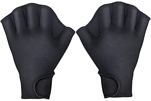 LIUMMRCY Guanti da allenamento da nuoto, guanti acquatici addestramento nuoto guanti da bagno palmati per uomini donne bambini adulti bambini di fitness acquatico resistenza all'acqua addestramento