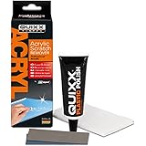 QUIXX QA1 Reliable Acrylic Surface Scratch Remover for Car Motorcycle Caravan Boat Furniture Etc.  Includes 50g Tube Polish, 