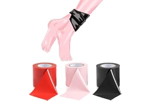 QIKKAGO 𝐁-𝐃-𝐒-𝐌 3 Types De Ruban Adhésif : Rouge, Noir, Rose, Facile à Traiter Avec Une Variété D'ajustements, Un Cadeau Original Pour Les Hommes Et Les Femmes 🅑🅓🅢🅜