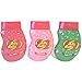 Jelly Belly Trio Body Wash and Shampoo and Conditioner Set - Very Cherry Wash, Bubble Gum Wash and Jelly Belly Apple Shampoo and Conditioner (400ml each) with Free Body Polisher and Gold Wash Bag