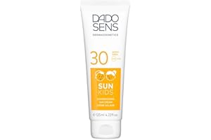 ‎DADO SENS DADO SENS SUN KIDS SONNENCREME SPF 30 125ml - Dermatologisch Entwickelter Sonnenschutz Speziell für die Sensible und Allergiegefährdeter Kinderhaut
