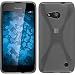 Produktbild PhoneNatic Case für Microsoft Lumia 550 Hülle Silikon clear X-Style + 2 Schutzfolien