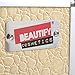 Beautify Professional Small Beige Faux Croc Print Aluminium Beauty Cosmetics & Make Up Case