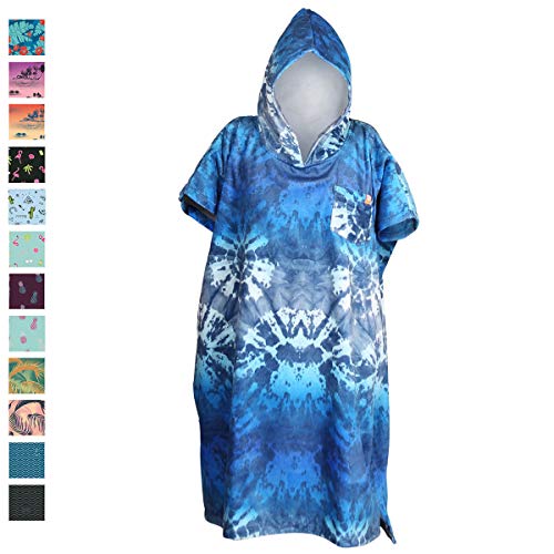 After Essentials Poncho en Serviette éponge avec Coton Ultra Absorbant. Deux Ouvertures latérales pour Se Changer, idéal pour activités Aquatiques. Qualité supérieure.