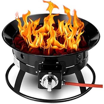Costway Outdoor Gas Fire Pit Portable 58 000 Btu Propane Patio