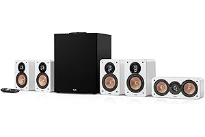 Teufel Ultima 20 Concept Power Edition - Système Audio Surround 5.1, système Home cinéma Complet avec récepteur AV intégré, Bluetooth, Dolby Audio, Fonction Carte Son USB-C, HDMI Arc CEC (Blanc)