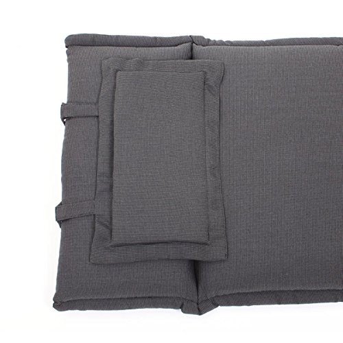 AU73: AUFLAGE FÜR HOCHLEHNER 119 x 46 CM – ANTHRAZIT - 2