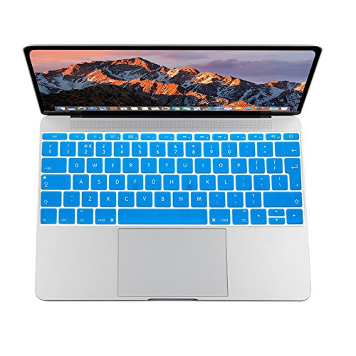 i-Buy 3in1 Kit Hard Shell Case + Keyboard Cover + Screen Protector for Apple Macbook 12 inch with Retina Display (Model A1534) – Metalescent Blue - 5