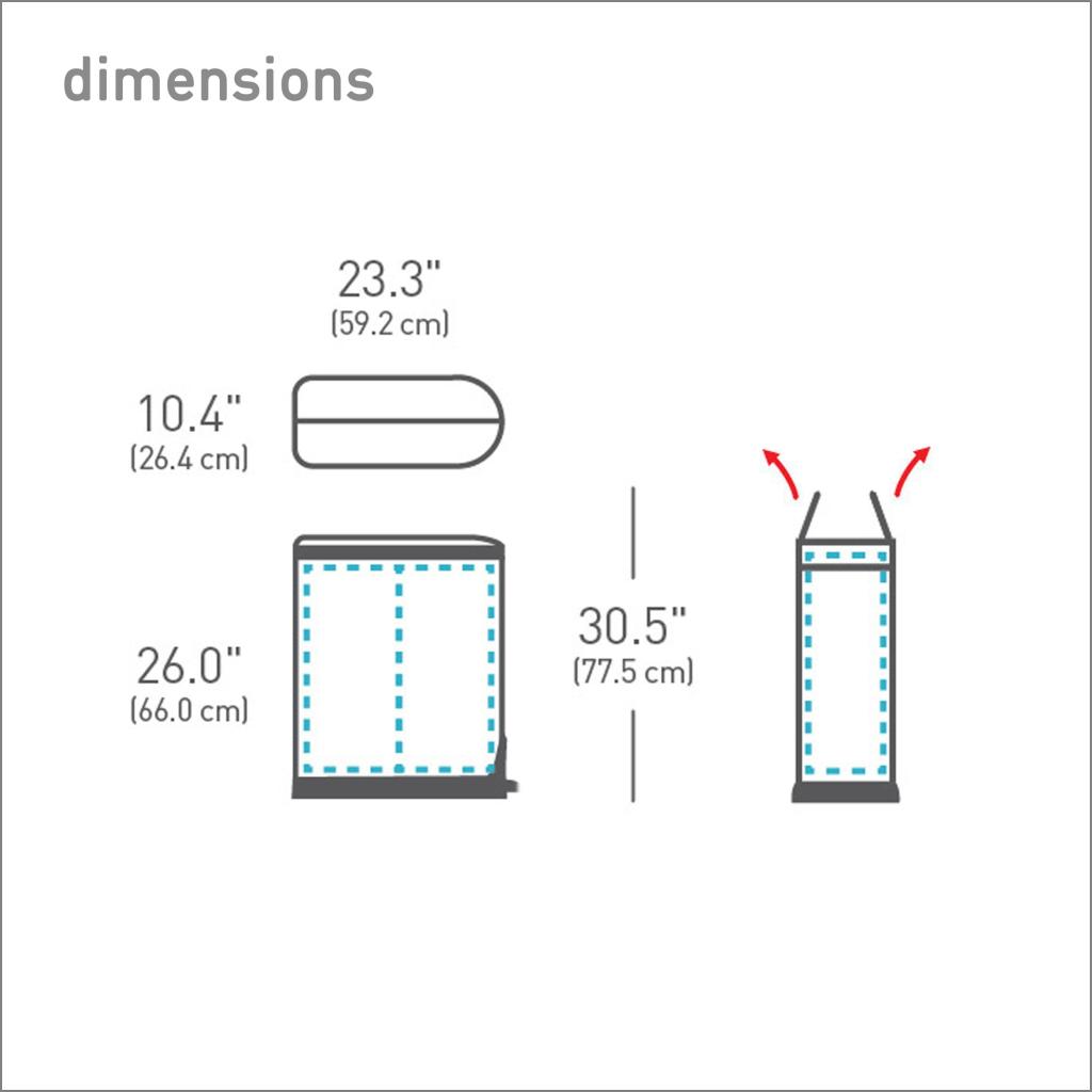 simplehuman Butterfly Recycler, 40 L FingerprintProof Stainless Steel Amazon.co.uk Kitchen
