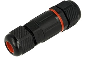 LEDLUX Connecteur linéaire de connectique, à 3 pôles, avec indice d’étanchéité IP68, pour câble électrique de 6 à 12 mm - Étanche
