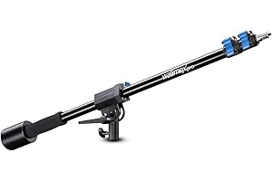 Walimex pro Szubienica 70-170 cm, nośność 5 kg, statyw świetlny, ramię z gwintem 1/4 cala, do lamp błyskowych studyjnych, lamp stałych, softboxów, wysuwane ramię wysięgnika, idealne do użytku wewnątrz