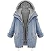 Produktbild DAY.LIN Outwear Winter Frauen Damen Warmer Kragen mit Kapuze Mantel Jacke Denim Graben Parka (2XL)