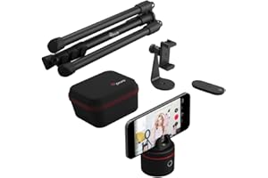Pivo Classic, Car Camera Tripod 360 Degree for Content Creating, Automatic Mobile Phone Holder, Intelligent Recording, Face Tracker with Remote Control, Smart Mount, Transport Case and Tripod
