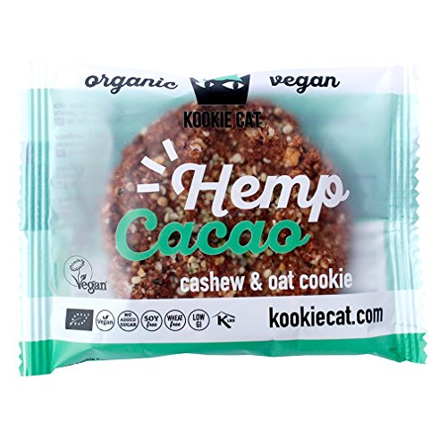 Kookie Cat | Hemp & Cacao Cookie | 12 x 50g