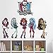 Produktbild Chenghao's shop Monster High Cartoon Wandaufkleber Für Kinderzimmer Schlafzimmer Wandkunst PVC Aufkleber Dekoration Kunst Poster