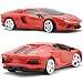 Produktbild 1:20/22cm RC Funk Sportauto Rennauto RacingAuto Auto ferngesteuert Fernbedienung (Rot)