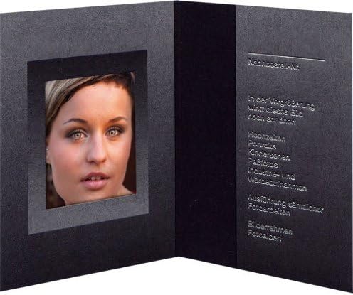 1x100 Daiber Folders Passport Photograph,black/silver 36x50 mm