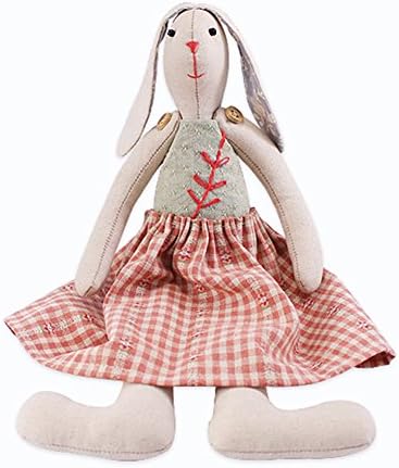 Rabbit Stuffed Doll Making Kit Easy Sewing Project Kit (Pink)
