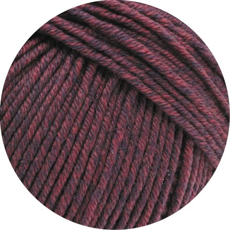 COOL WOOL BIG MELANGE 337 - Bordeaux/Dunkelgrau meliert