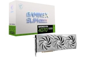 MSI GeForce RTX 4070 Ti SUPER 16G GAMING X SLIM WHITE Graphics Card - 16GB GDDR6X, 2670 MHz, PCI Express Gen 4, 256-bit, 3x DP v1.4a, HDMI 2.1a (Supports 4K & 8K HDR)