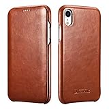 iphone vintage skin ★Icarer iPhone XR Ledertaschen waren rein handgefertigt aus echtem Rindsleder. Das Handgefühl des Premium-Leders ist erstklassig.