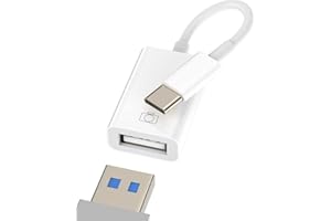 KEFIANY USB-C to USB A Adapter 3.0 OTG Cable Converter Apple iPhone15 Pro Max Plus Ipad Pro Air Mini Type c Thunderbolt Macbook Mouse Port Accessories Hub compatible for Samsung Google LG Galaxy S21 S22 S23