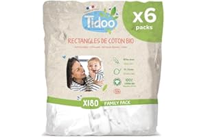 Rectángulos de algodón 180 uds Tidoo