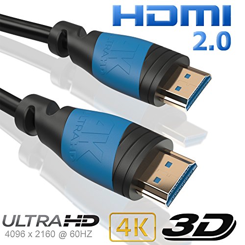 2m | HDMI-Kabel 2.0 a/b | 4K Ultra HD 2160p / Full HD 1080p | 3D / ARC / CEC | Ethernet | TV | PC/ Notebook | von JAMEGA - 3