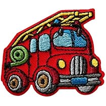 Aufbügelbare Applikationen „Kids And Hits“ – Polizei-Motiv, 2 Stück, Ca. 5-6 Cm (bunt)