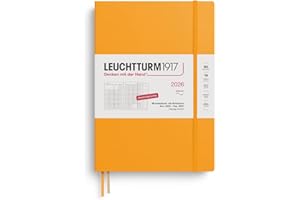 ‎LEUCHTTURM1917 LEUCHTTURM1917 372605 Monatsplaner & Notizbuch Composition (B5) 2026, 16 Monate (01 November 2025-28. Februar 2027), Softcover, Rising Sun, Deutsch