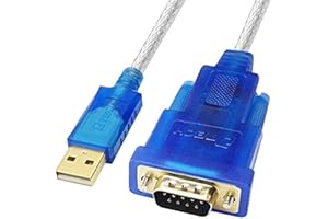 DTech USB to RS232 Serial Cable Adapter rs232 to USB DB9 male Converter Supports Windows 11 10 8 7 Mac (1.2m, male)