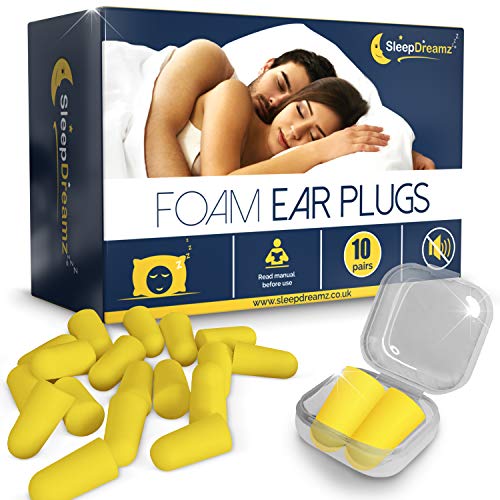 Tapones oidos dormir SleepDreamz®  10 pares de tapones oidos que bloquean los ruidos  Protección contra los ronquidos y otros ruidos molestos gracias a estos tapones oidos ruido