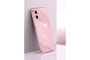 ATISIJIE Funda para XiaoMi RedMi 12 5G Carcasa, Frontera de Oro Carcasa, Moda Galvanoplastia Ultra Fina TPU Suave Flexible Case Anti-Choques y Anti- Arañazos Case Púrpura