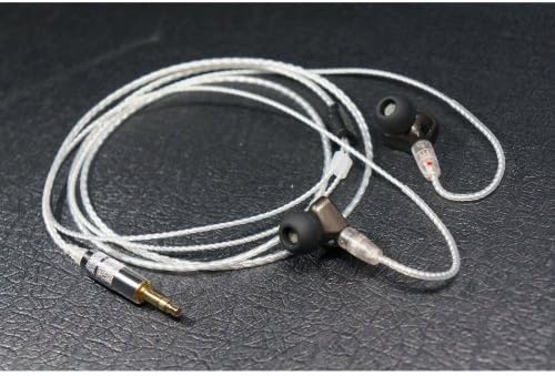 Effect Audio Studio "Crystal" Clear oyaide straight Sennheiser Upgrade Replacement Cable for IE8 IE80