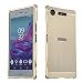Produktbild Sony Xperia XZ1 Hülle,Xperia XZ1 Metall Cover,WIWJ Handyhülle Metall Case Cover 2 in 1 Aluminium Bumper Case Metal Hülle Ultra Dünn Schutzhülle für Sony Xperia XZ1-Tyrant Gold