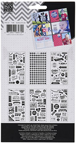 Me & My Big Ideas Kunststoff Pocket Seiten Klar Aufkleber 6 sheets-love - 2