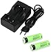 Produktbild Caricabatterie HESENY HXY18650 - 2A 1A Li-ion - EU PLUG BLACK + 2 batteria Panasonic NCR18650B 3400mAh 6.7A 20W. Tipo: Elettrico di rete Presa: Europea EU Tensione: 100-240V AC 50/60Hz Compatibile con: 18650 Li-ion Output: DC 4.2V 1000mA max. Venduto al dettaglio senza confezione. Incluse 2 x batteria Panasonic NCR18650B 3,6V - 3,7V 3400mAh. Ideale per big battery ma anche per tool industriali, portatili, LED, modellismo