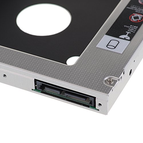 TopElek Universell SATA 3.0 HDD SSD Festplatte HD Caddy Tasche für 12,7 mm 9,5 mm Laptop Ersatz von CD/ DVD ROM Optical Bay (2. Festplatte) - 4
