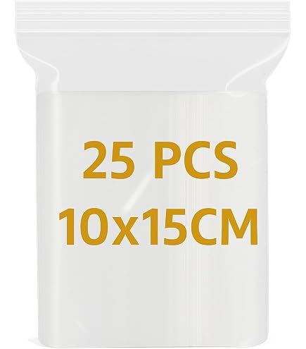 100 Pieces Black Resealable Zip Bags - 5.1mil Thick, 5.1x7.48 Inches, Reclosable For Storage, Organization, Shipping - View #5