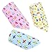 Set Of 3 Baby Cute Bandana Drool Bibs Unisex Cotton ( NO: 5 . 6 . 7 )