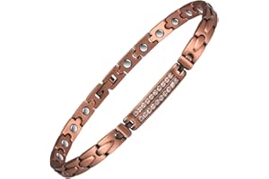 EnerCoppeX Pulsera de cobre para la artritis y las articulaciones,pulsera de terapia magnética de cobre puro para túnel carpiano, imanes eficaces de 3500 Gauss para aliviar el dolor